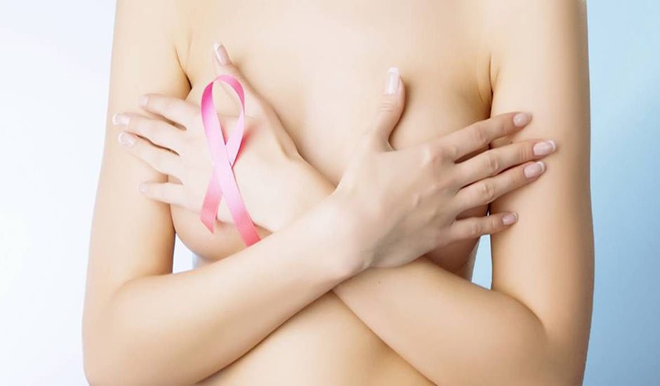 Mujer con cáncer de mama