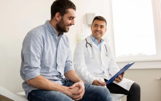 Imagen del Doctor informando al paciente
