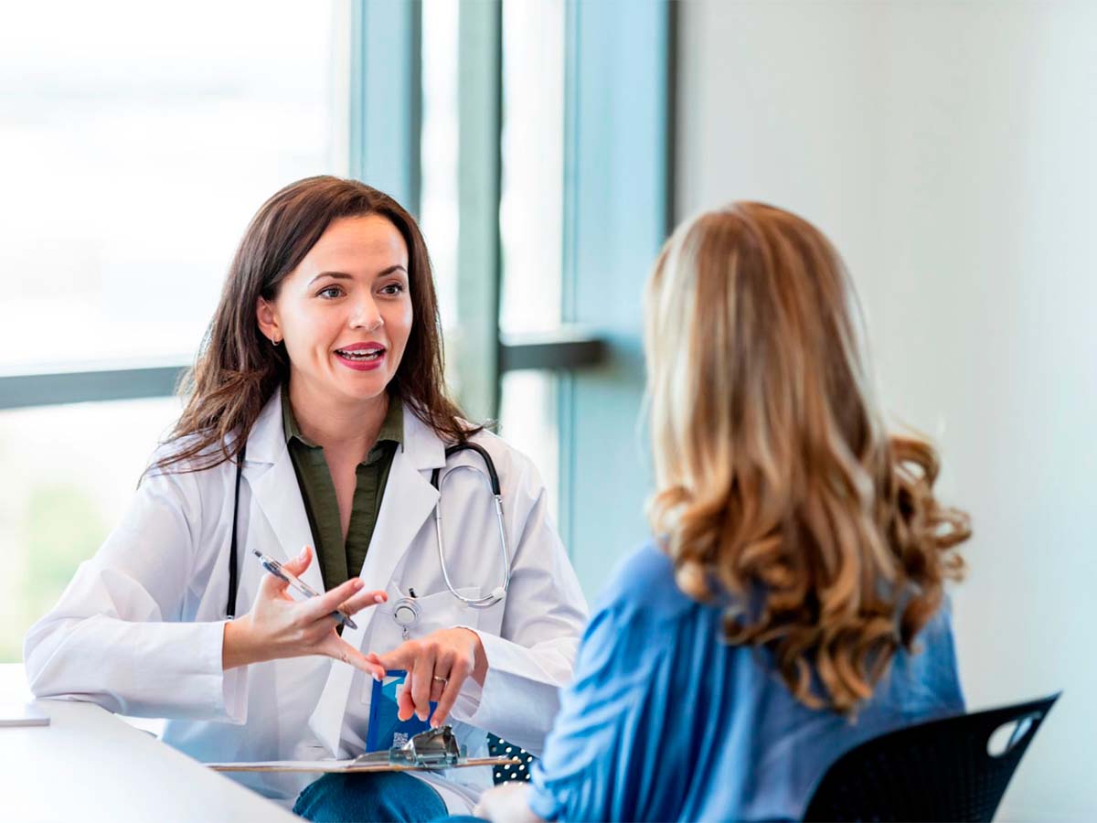 Paciente en consulta por menopausia prematura
