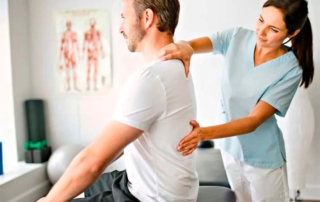 Paciente en tratamiento de hernia de disco