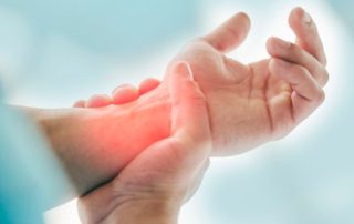 Muñeca con problemas de tendinitis