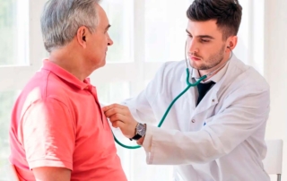 Paciente en consulta por angioplastia