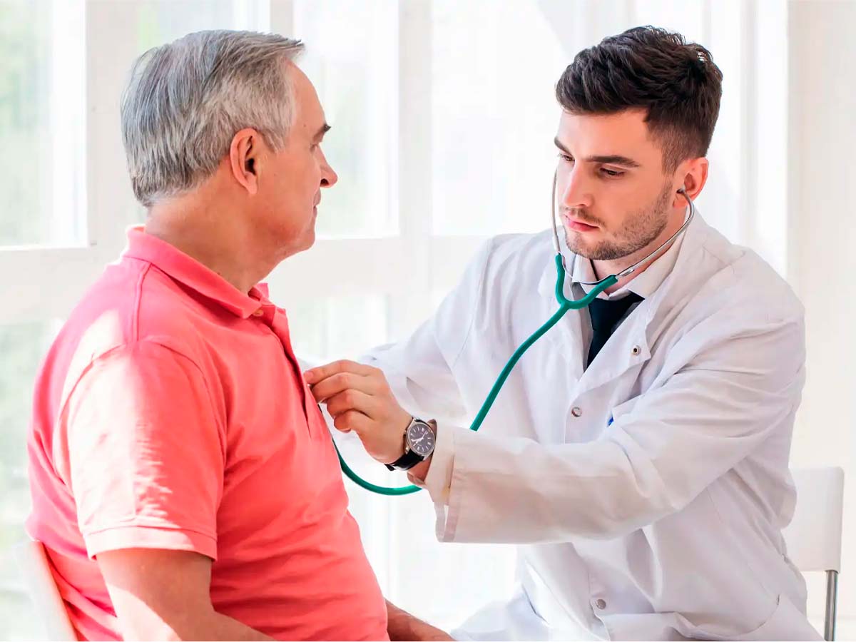 Paciente en consulta por angioplastia