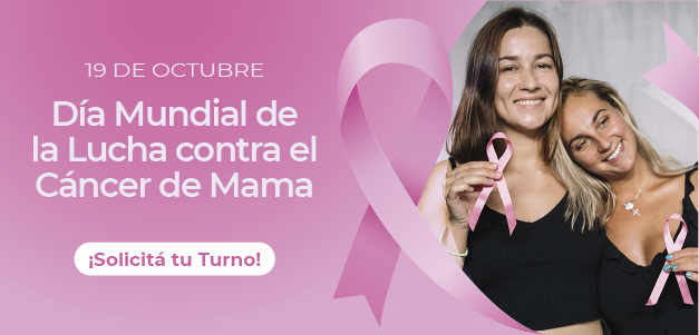 Banner Día Mundial del Cáncer de Mama solicitá turno