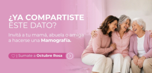 Diagnóstico Rojas - Campaña Octubre Rosa - Invitación Mamografía